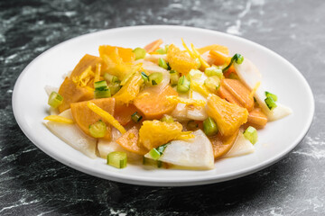 蕪と柿のマリネ