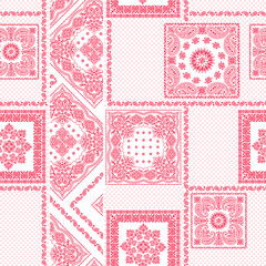 Beautiful bandana ornament design seamless pattern,