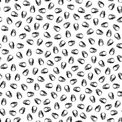 Seamless pattern of simple skull,