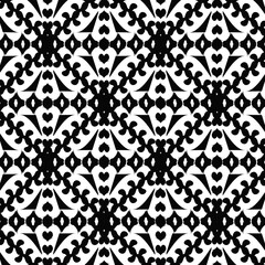 Black and White seamless pattern
