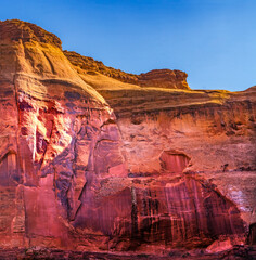 Indian Head Formation Canyon Cliff Monument Valley Utah