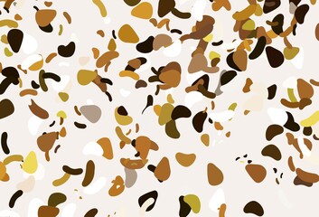 Light yellow, orange vector pattern with chaotic shapes.