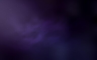 Obraz premium Dark Purple vector template with space stars.