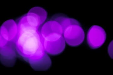 Blurred glare on a black background