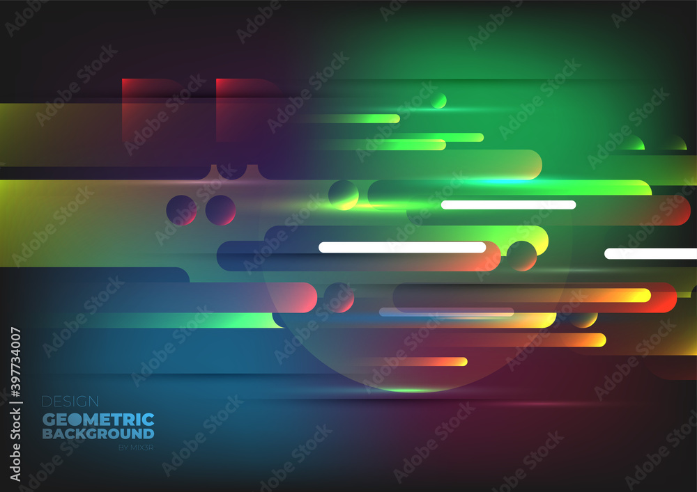 Aufkleber technology background color vector for web and design
