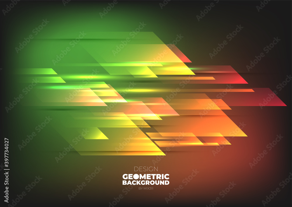 Aufkleber technology background color vector for web and design