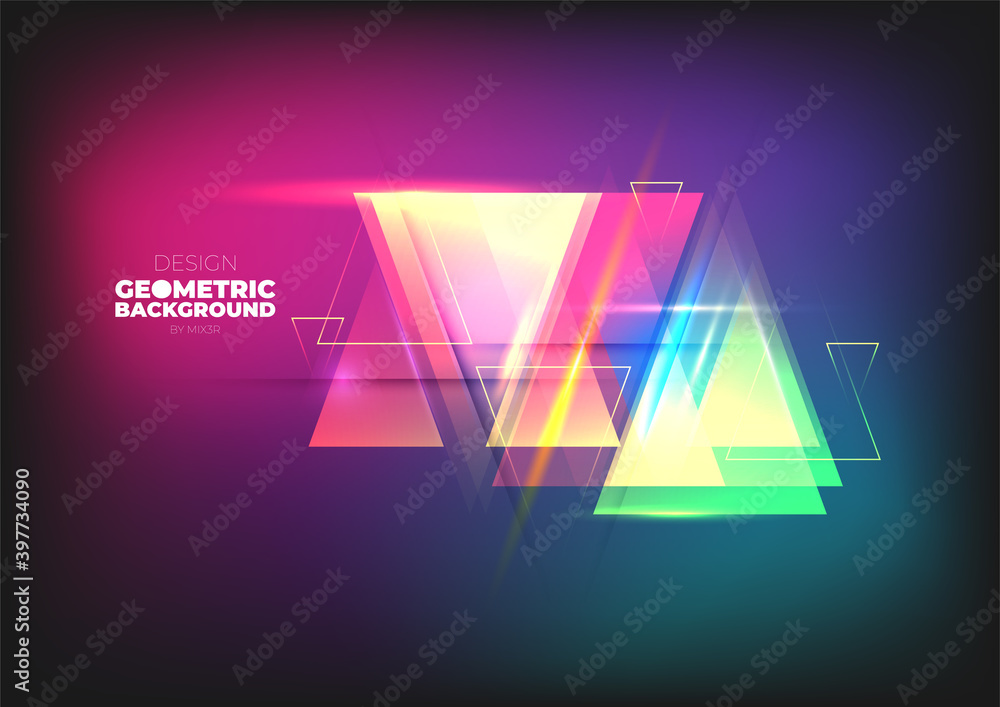 Aufkleber technology background color vector for web and design