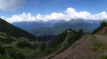 panorama of the mountains