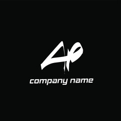 Ap handwritten logo for identity