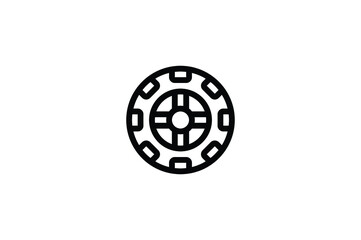 Car Element Icon - Wheel