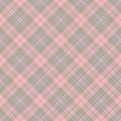 Plaid seamless pattern. Vector background of textile ornament. Flat fabric design.