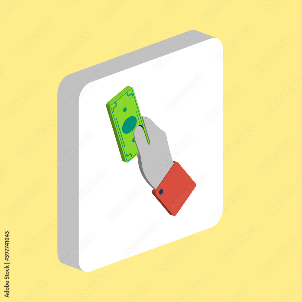 Poster money simple vector icon. illustration symbol design template for web mobile ui element. perfect col