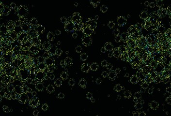 Light Blue, Yellow vector pattern with spheres.