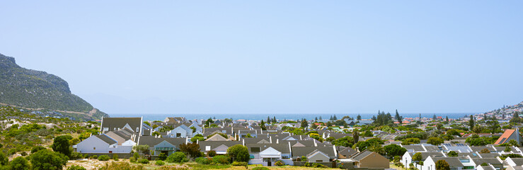 Fototapeta premium Fish Hoek Valley in Cape Town South Africa