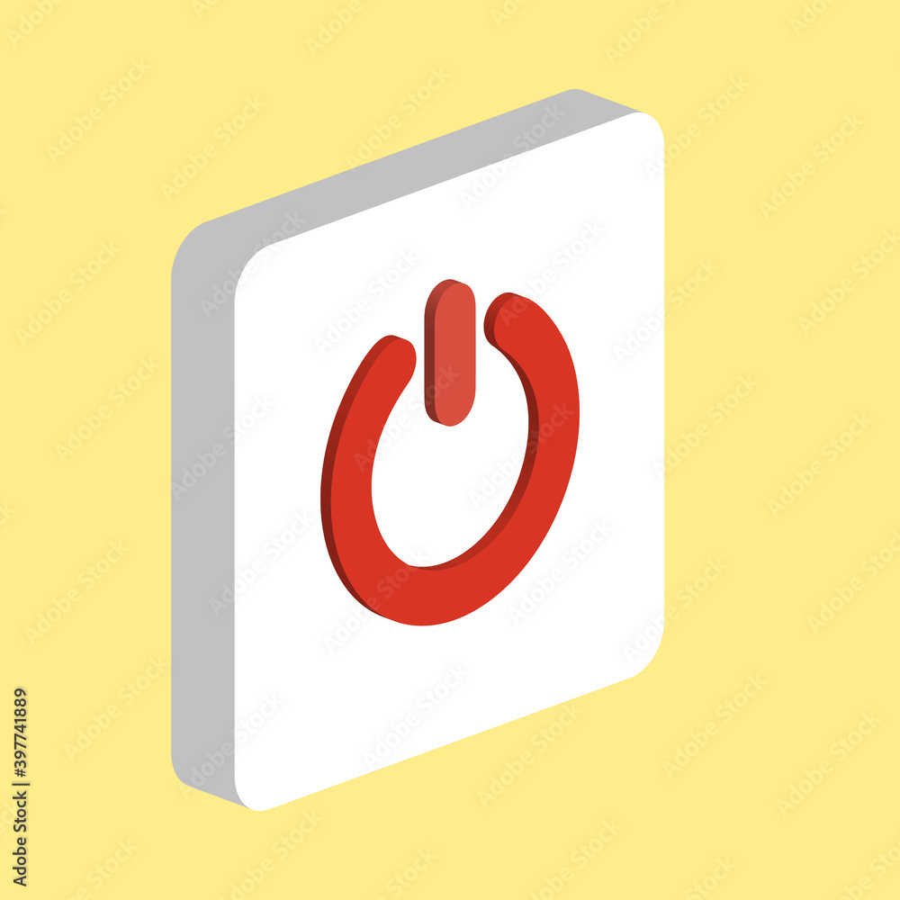 Poster power simple vector icon. illustration symbol design template for web mobile ui element. perfect col