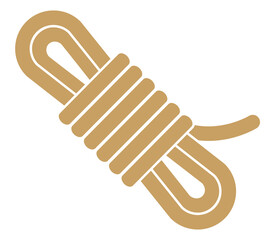 ロープのシンプルなカラーアイコン