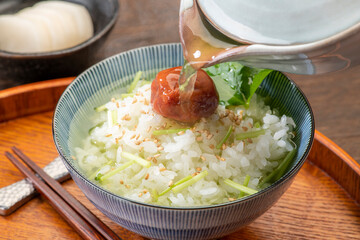 梅茶漬け