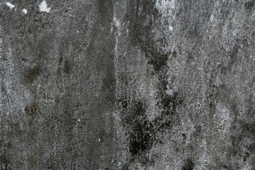 Gray concrete wall peeled of wallpaper. Concrete background.