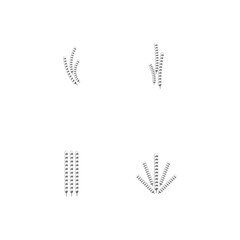 Set Cotton Logo Template vector symbol