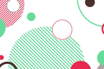 Abstract vector illustration with circles for landing page.