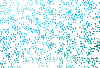 Light Blue, Green vector background with abstract forms.