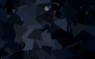 Dark Gray vector background with polygonal style.
