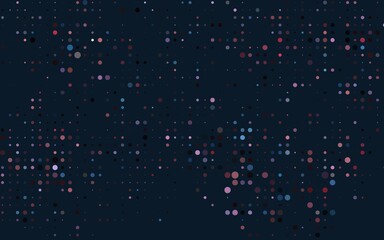 Dark Blue, Red vector cover with spots.