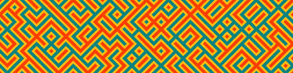 Abstract Geometric Pattern generative computational art illustration