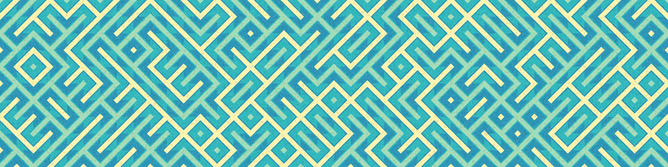 Abstract Geometric Pattern generative computational art illustration