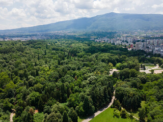Obraz premium Aerial view of South Park in city of Sofia, Bulgaria