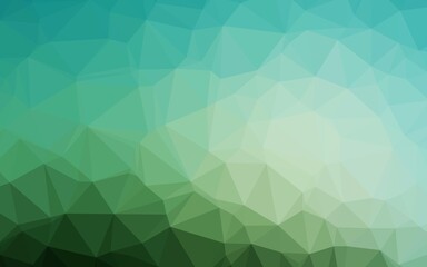Light Green vector abstract polygonal cover.
