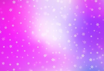 Light Purple, Pink vector pattern in Christmas style.