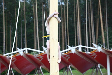 Climbing a pole, Sabantuy