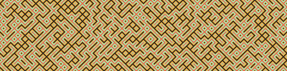 Abstract Geometric Pattern generative computational art illustration