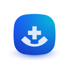 Obraz premium Emergency Number - Button