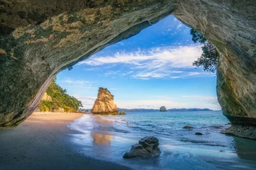 Printed roller blinds Cathedral Cove view from the cave at cathedral cove,coromandel,new zealand