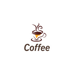 Coffee Cup drink logo image and vector creative design