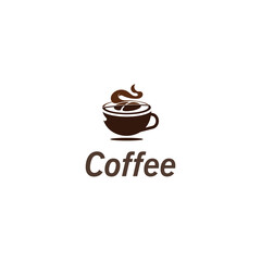 Coffee Cup drink logo image and vector creative design