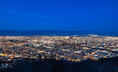日本新三大夜景　札幌　藻岩山から眺望