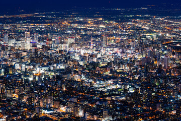日本新三大夜景　札幌　藻岩山から眺望