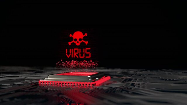 4k Video Computervirus Infected Hardware, ProRes 4444