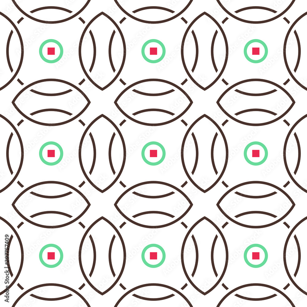 Poster circles and dots background. abstract geometric seamless pattern for your design.