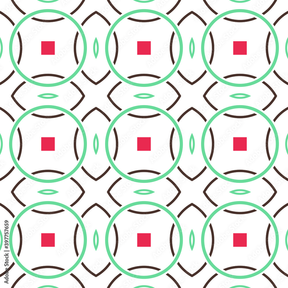 Poster circles and dots background. abstract geometric seamless pattern for your design.