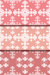 Decorative ornament damask pattern Textile wallpaper classic decor