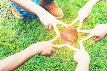 Solidarity unite people hands together community teamwork. Hands of spirit team working together outdoor. Unity strong handshake with people or agreement of feeling or happy diverse education action