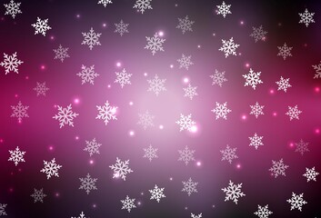 Dark Pink vector backdrop in holiday style.