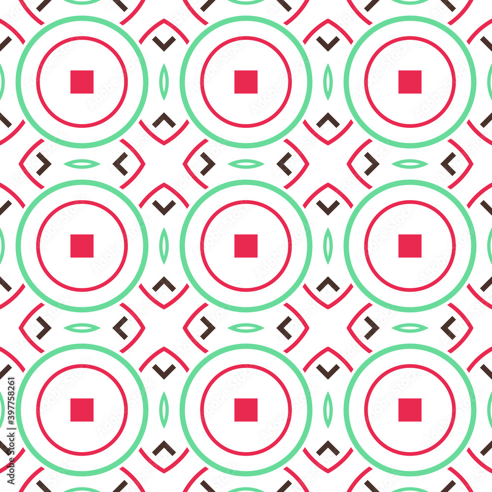 Poster circles and dots background. abstract geometric seamless pattern for your design.