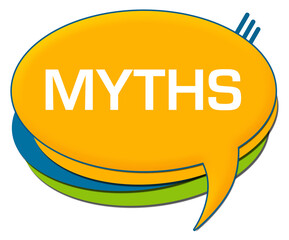 Myths Yellow Green Blue Rounded Comment Symbol 