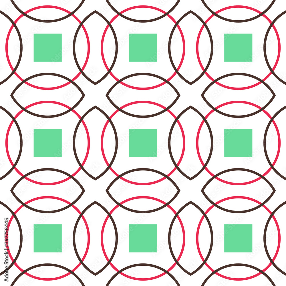Poster circles and dots background. abstract geometric seamless pattern for your design.