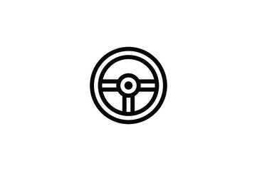 Car Element Icon - Steering Wheel